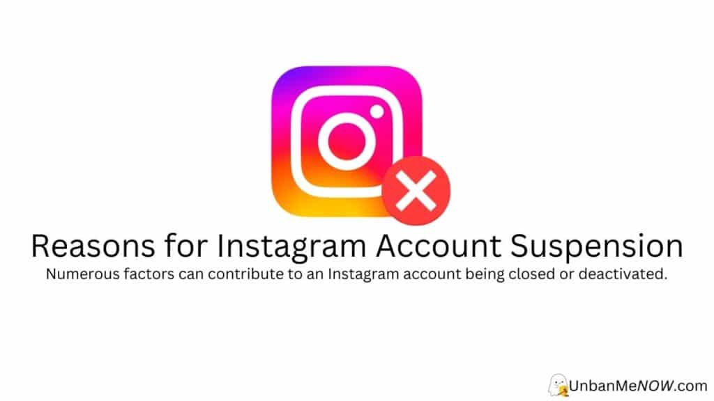 Reasons why an Instagram Account could be Suspended