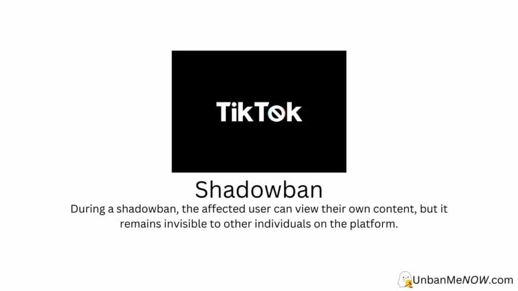 Shadowban on TikTok