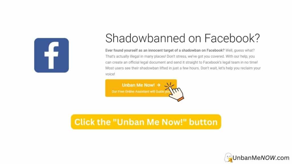 The first step to remove facebook shadowban