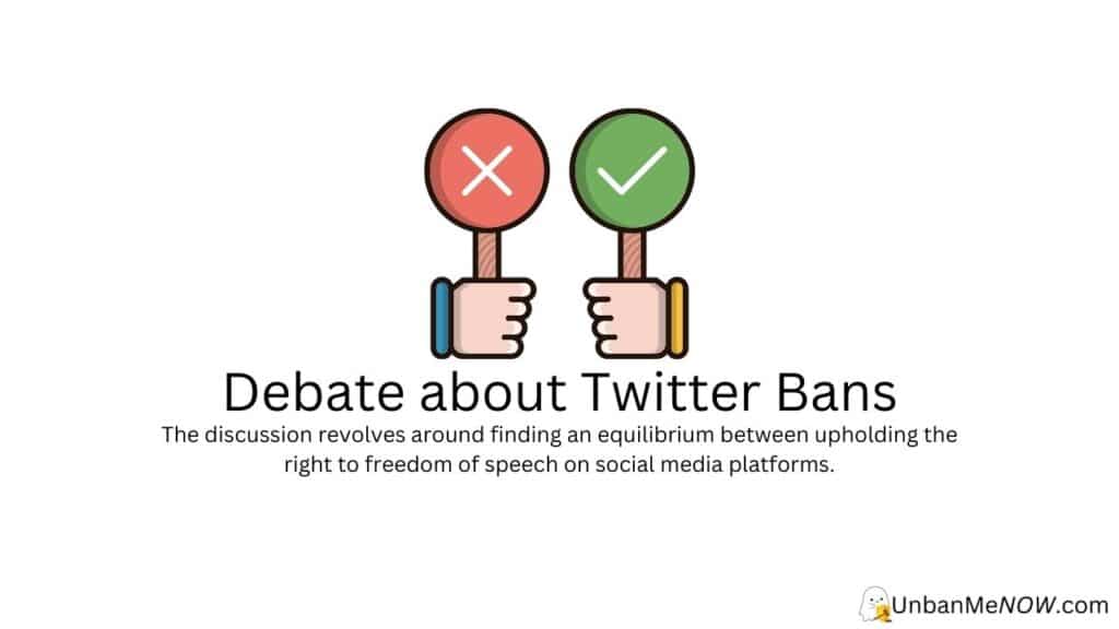 The Debate about Twitter Bans